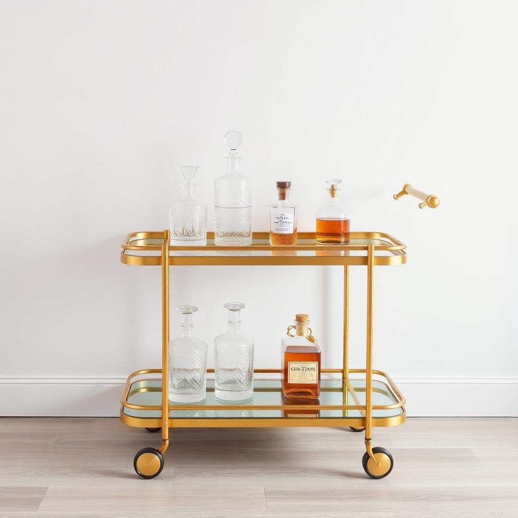 Gold Bar Cart